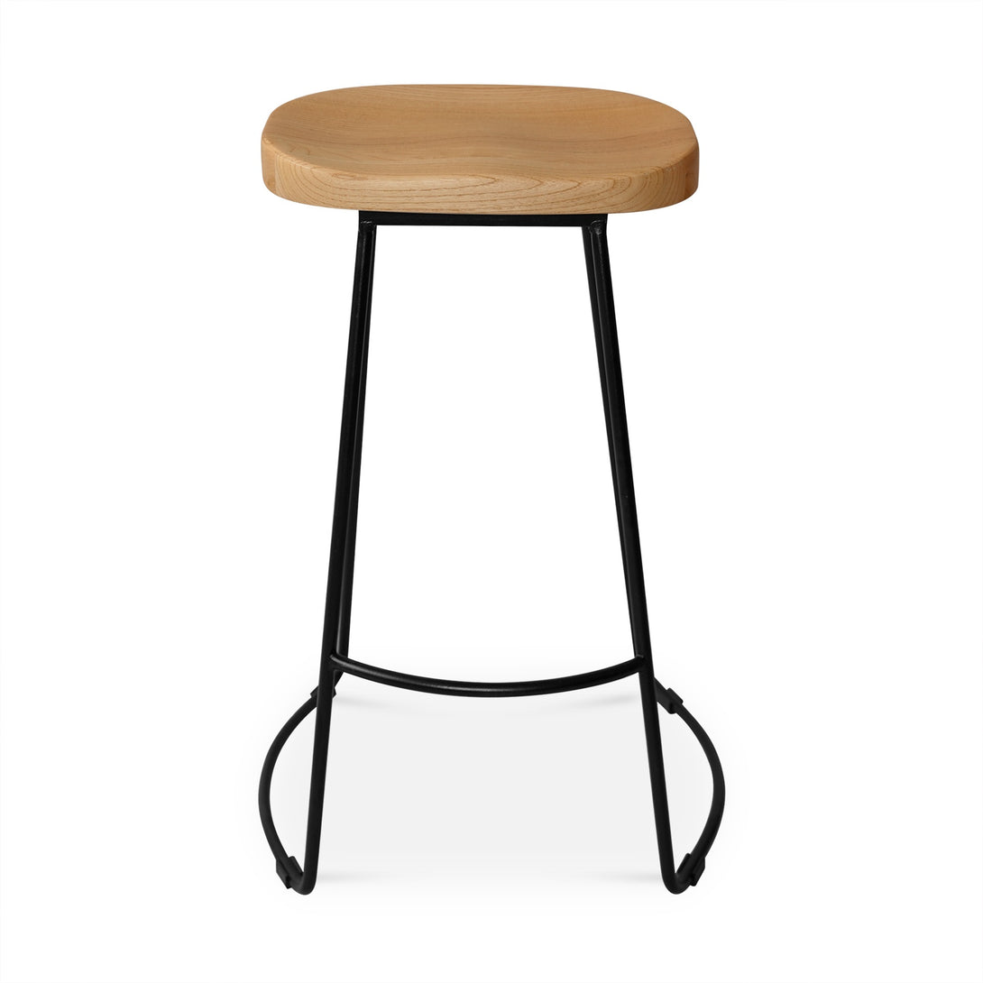 Nolan Beech Wood Bar Stool - Natural