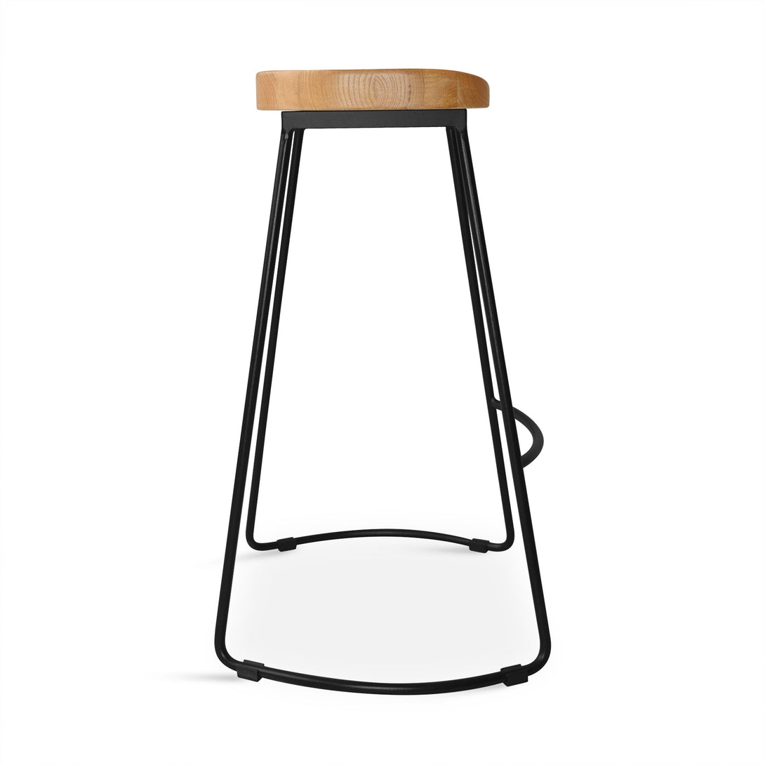 Nolan Beech Wood Bar Stool - Natural