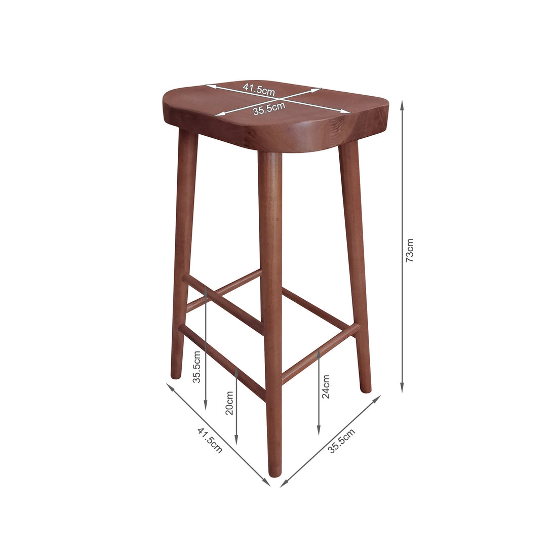 Jaxon Bar Stool - Deep Oak