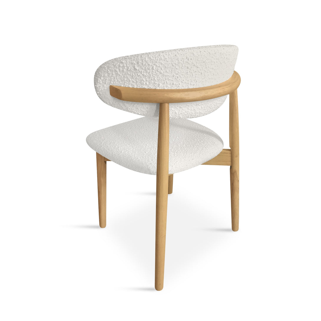 Wesley Rubber Wood Dining Chair - Set of 2 - White