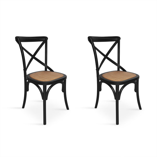 Aaron Dining Chair - Set of 2 - Black