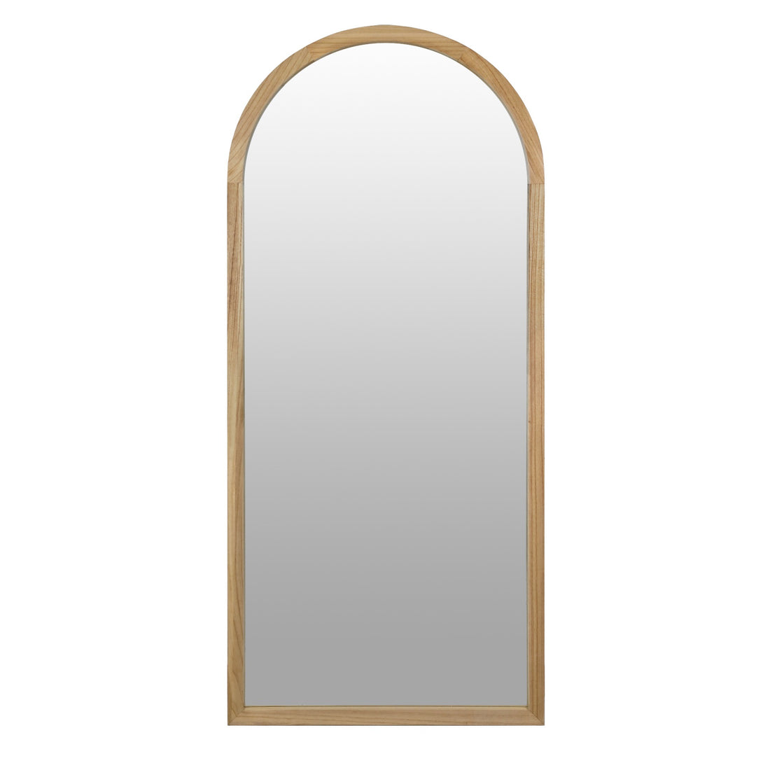 Halo Arched Full Length Mirror 180cm - Light Wood