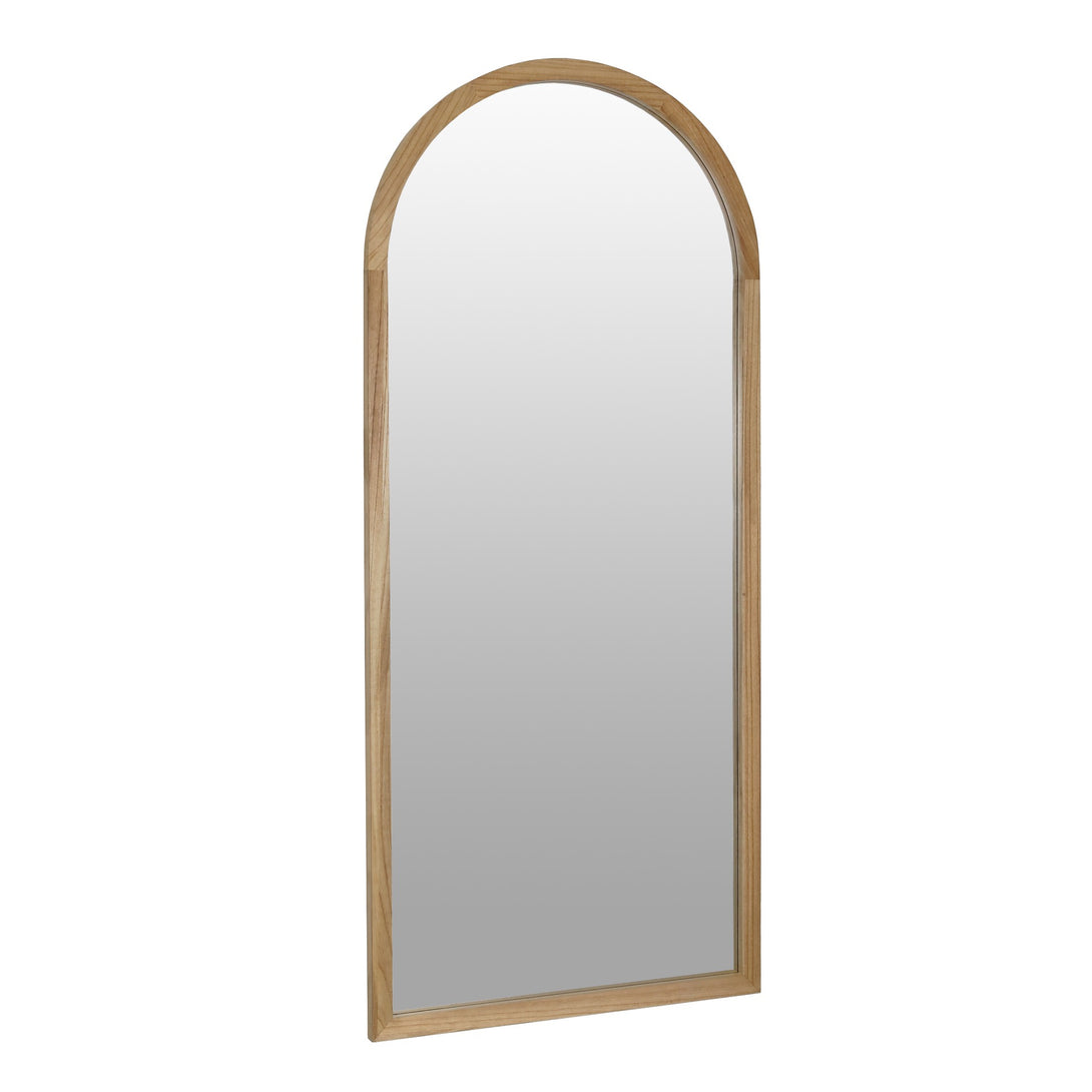 Halo Arched Full Length Mirror 180cm - Light Wood