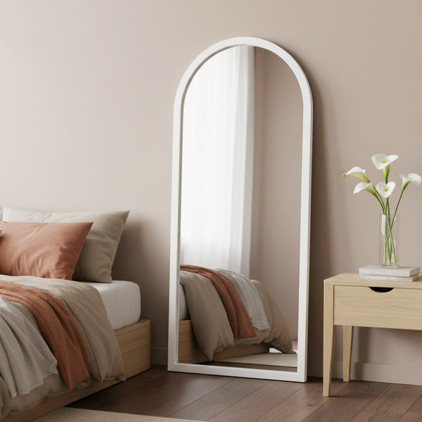 Halo Arched Full Length Mirror 180cm - White