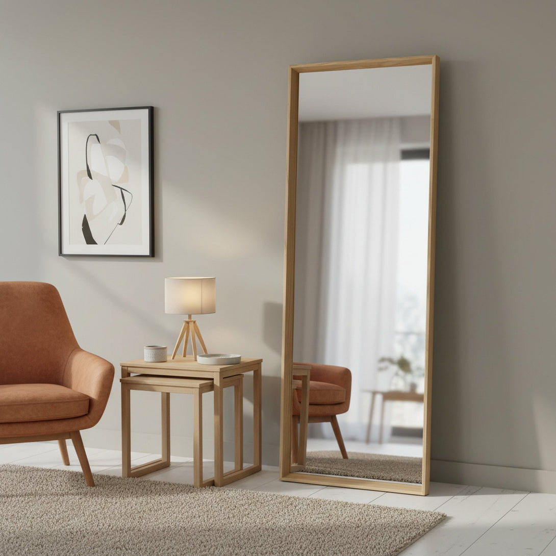 Form Full Length Mirror 165cm - Light Wood