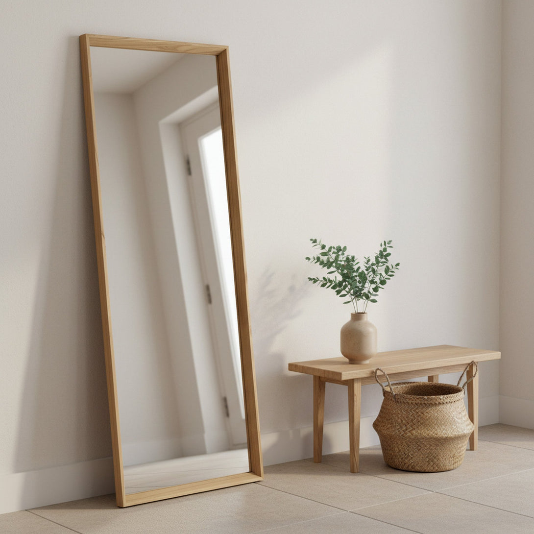 Form Full Length Mirror 165cm - Light Wood