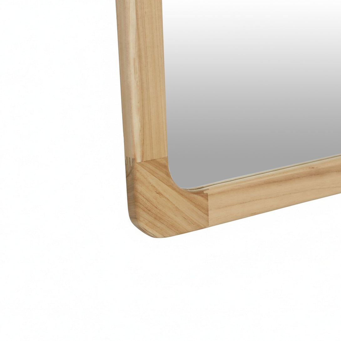 Eden Arched Full Length Mirror 190cm - Light Wood