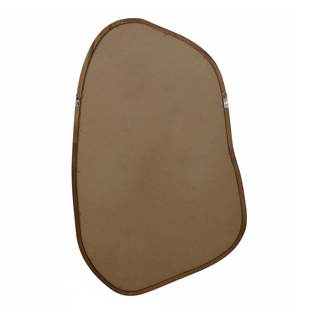 Bliss Pebble Wall Mirror 80cm - Light Wood