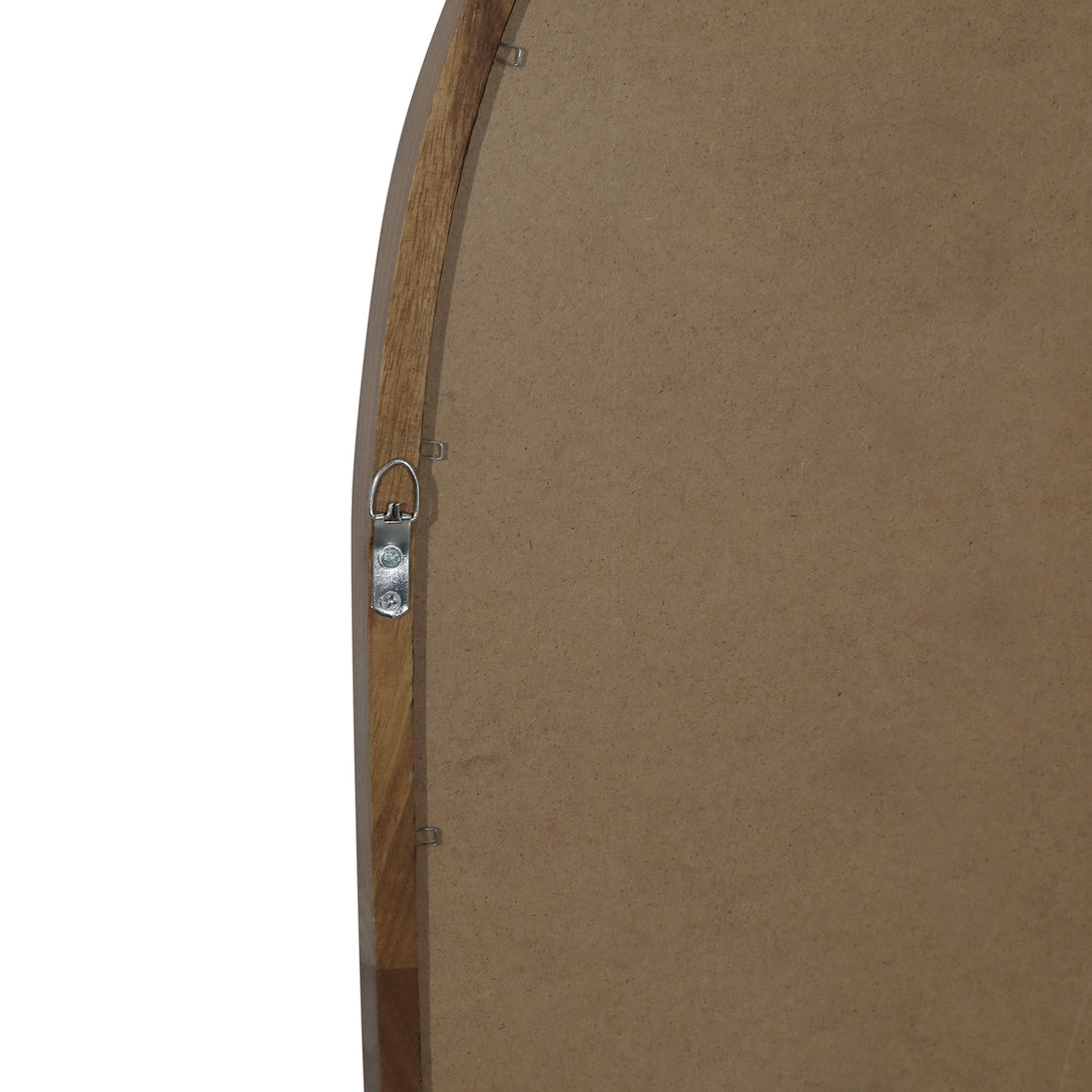 Bliss Pebble Wall Mirror 80cm - Light Wood