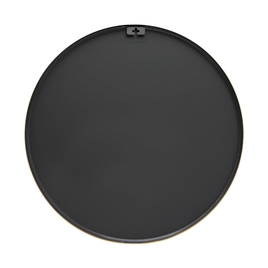 Aura Round Metal Framed Wall Mirror 80cm - Gold