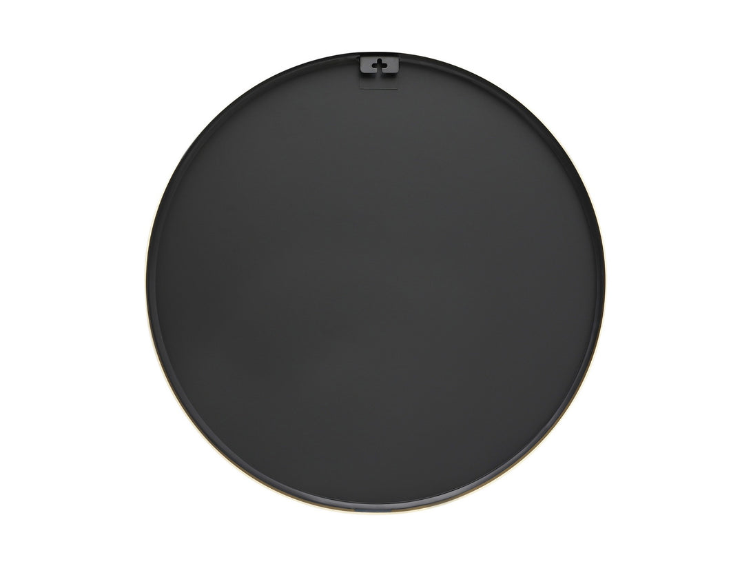 Aura Round Metal Framed Wall Mirror 80cm - Gold