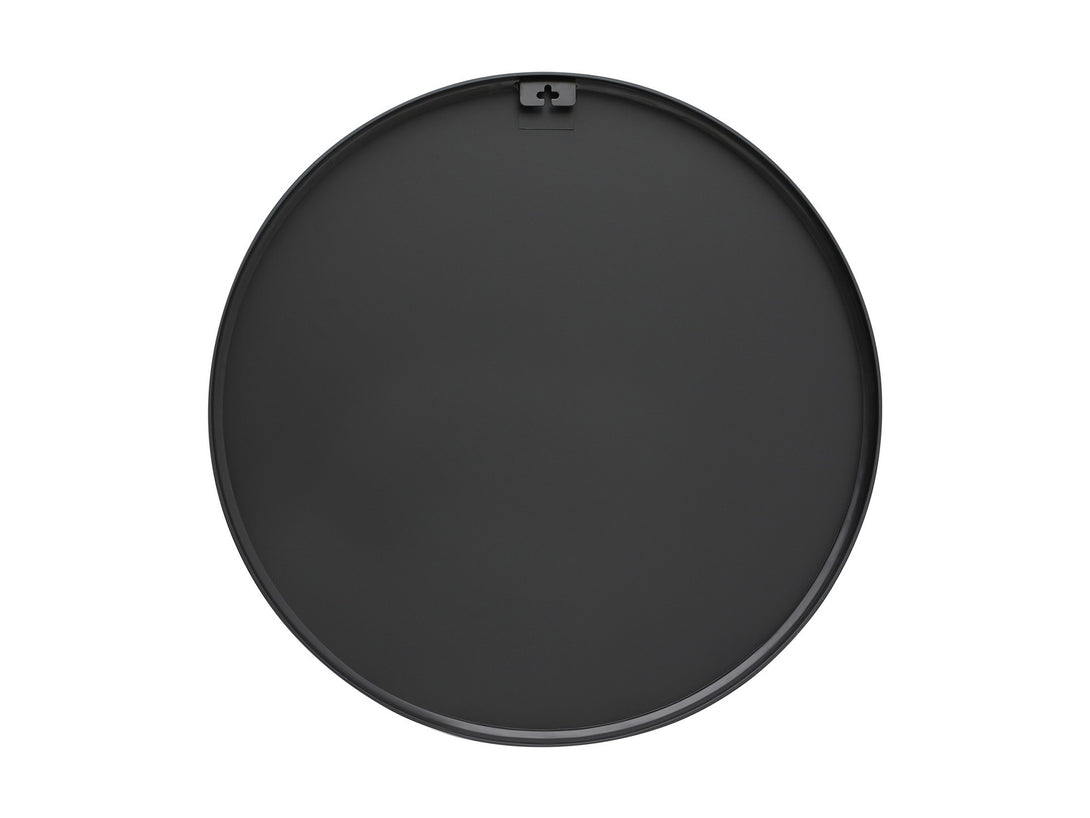 Nova Round Metal Framed Wall Mirror 50cm - Black