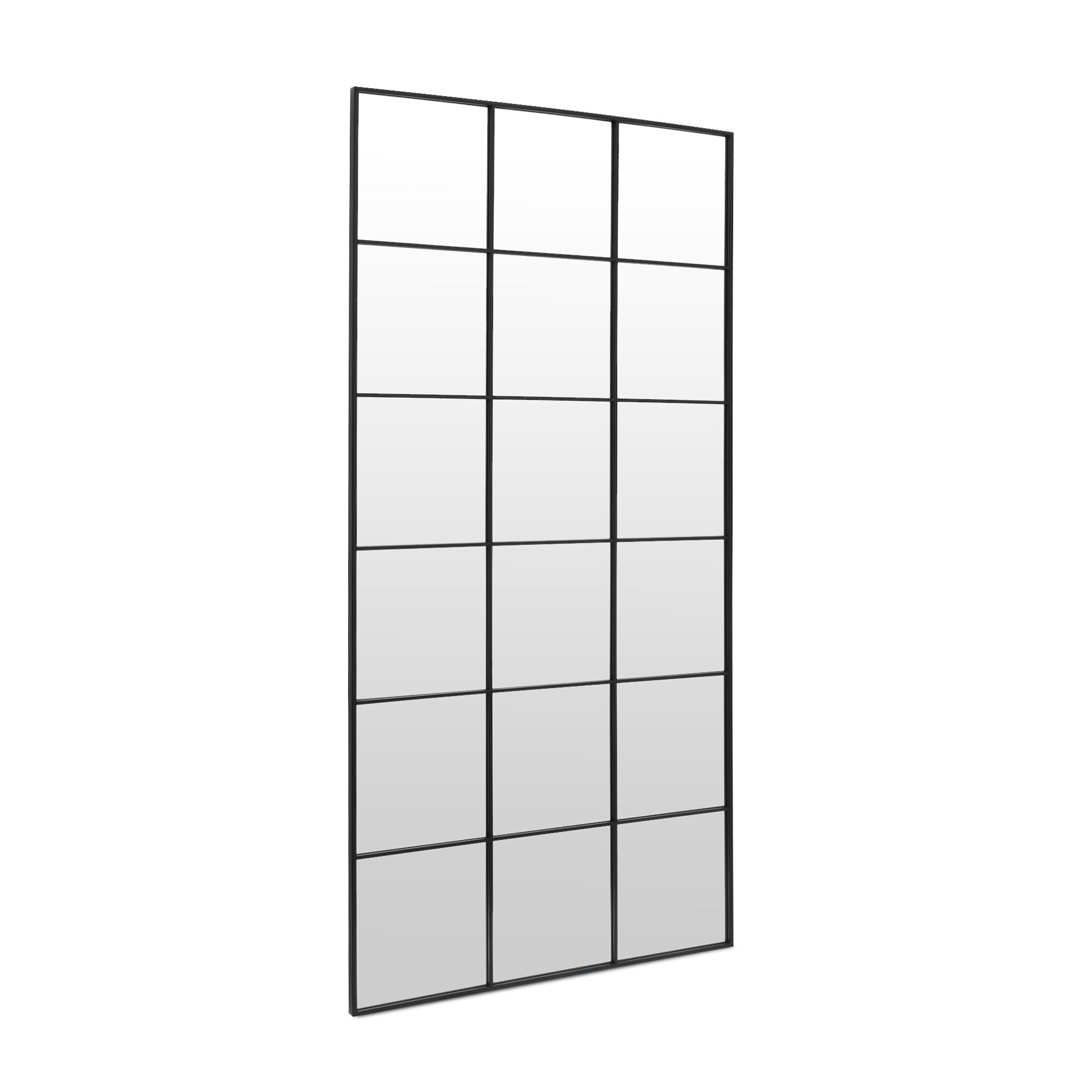 Grid Full Length Mirror - Black | Chic & Modern Design – Treasurebox