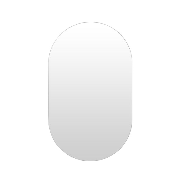 Luna Oval Frameless Wall Mirror