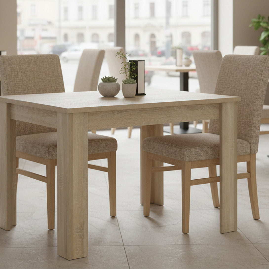 AZAR Dining Table Rectangle 120x80cm - Oak