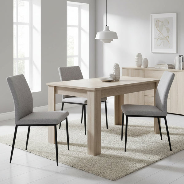 AZAR Dining Table Rectangle 160x80cm - Oak