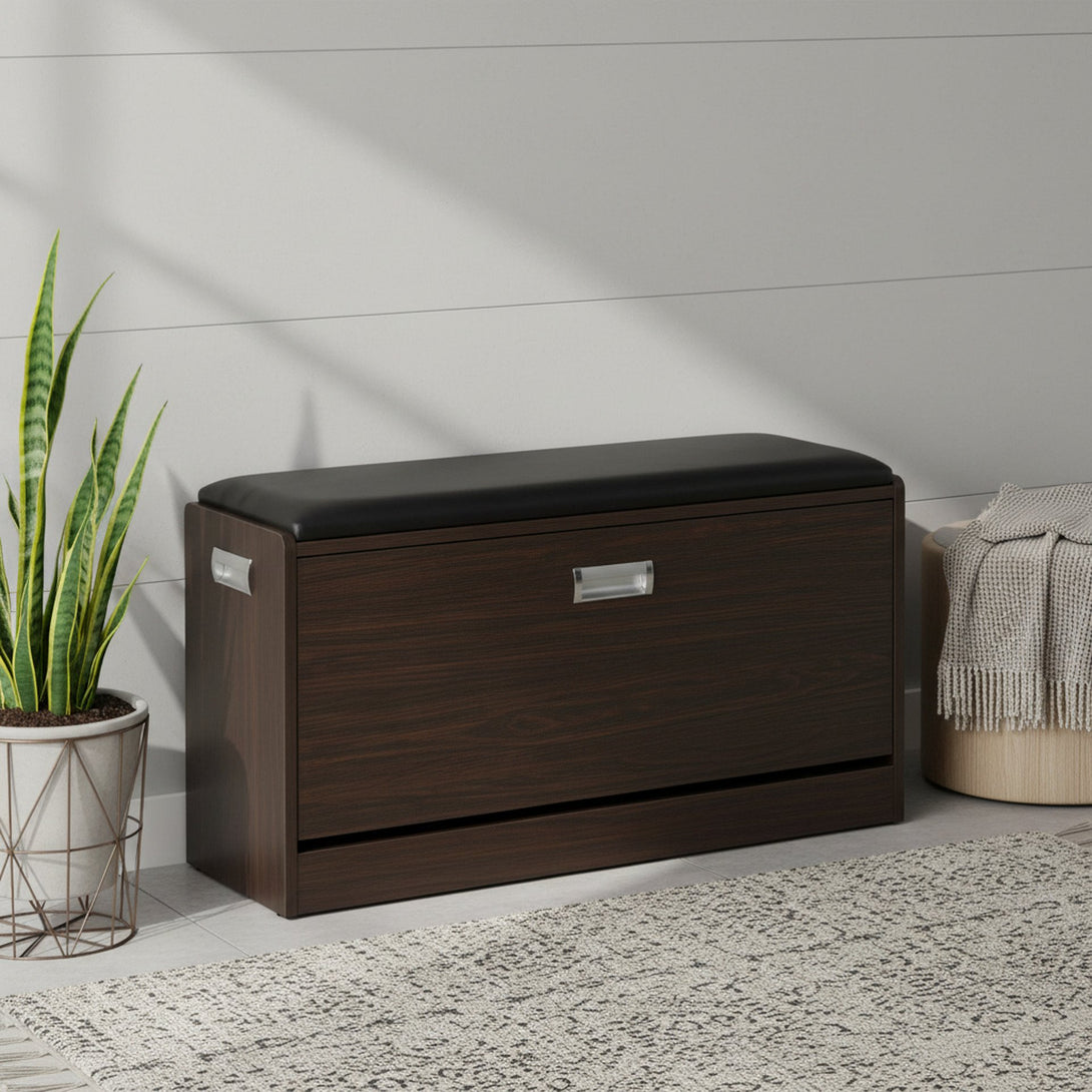 GLORIA Wooden Shoe Rack 3 Layer - Walnut