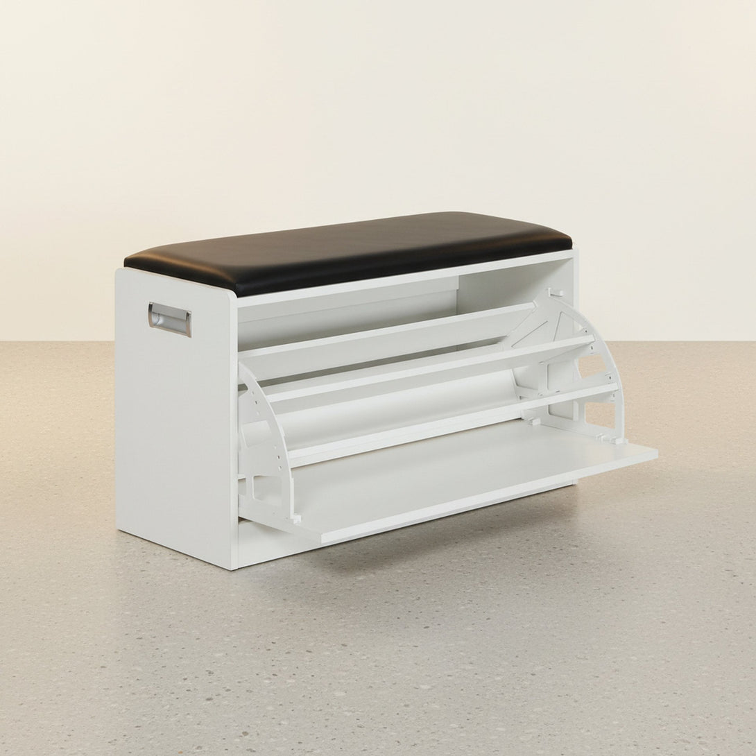 GLORIA Wooden Shoe Rack 3 Layer - White