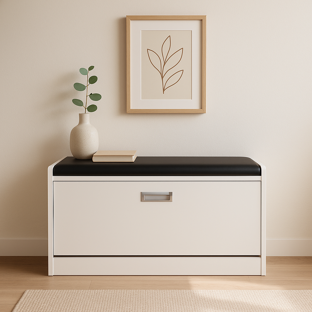 GLORIA Wooden Shoe Rack 3 Layer - White