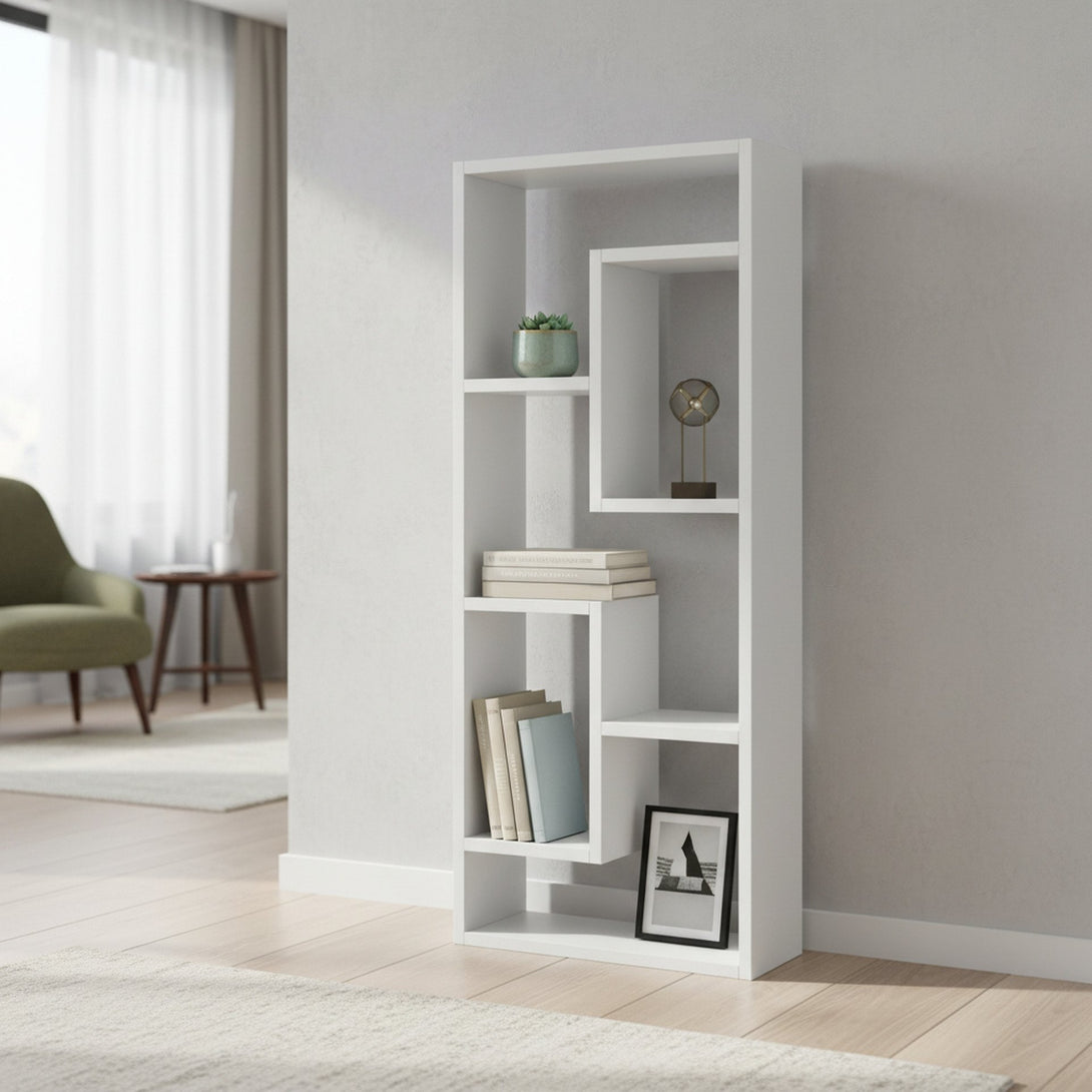 NYASA Bookshelf Display Shelf - White