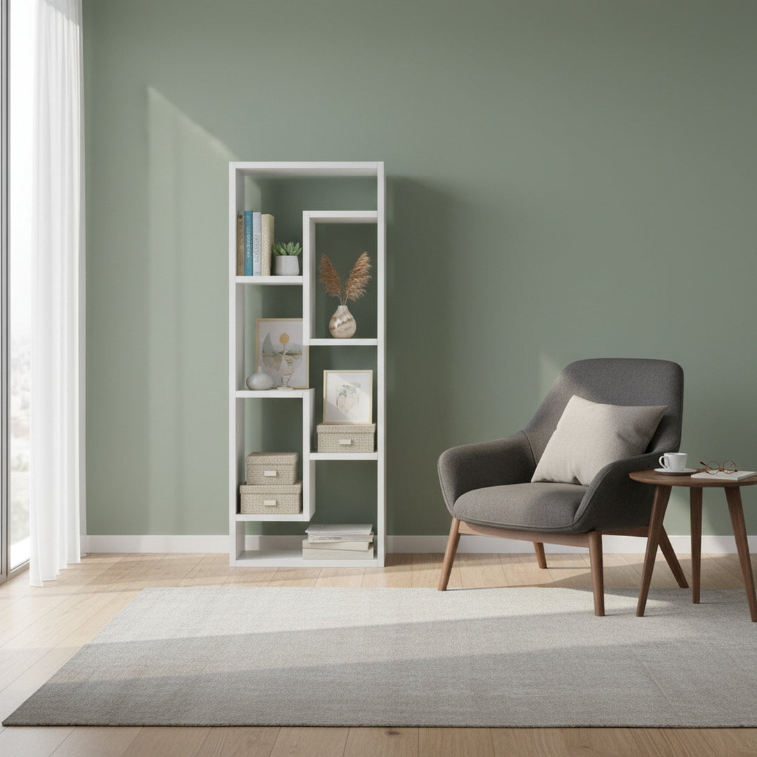 NYASA Bookshelf Display Shelf - White