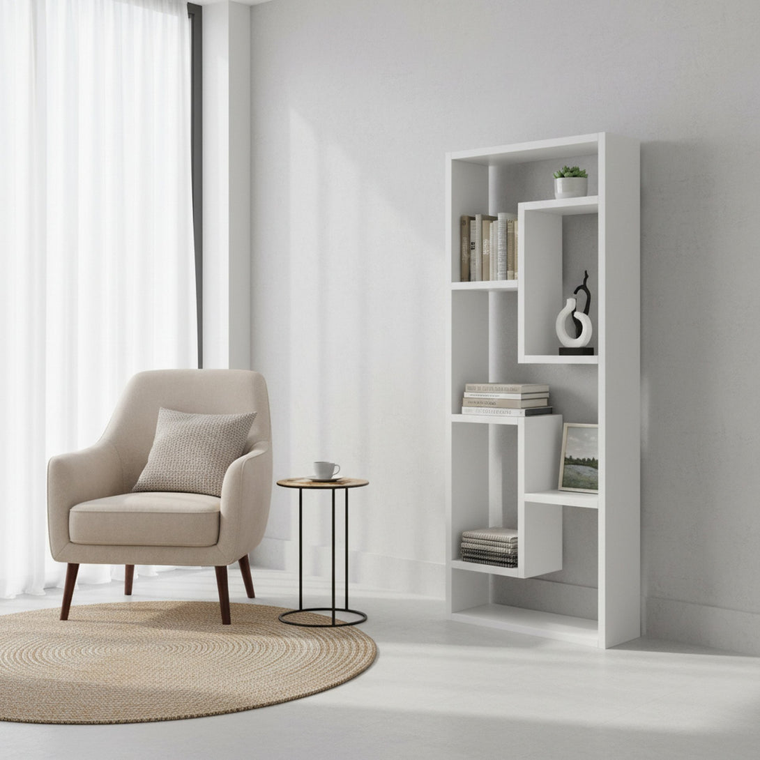 NYASA Bookshelf Display Shelf - White