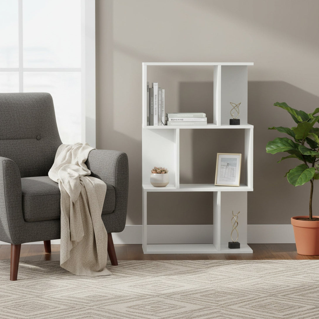NAMAK 3 Tier Bookshelf - White