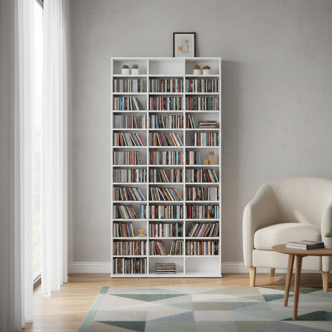 CHAMO CD Storage Shelf - White