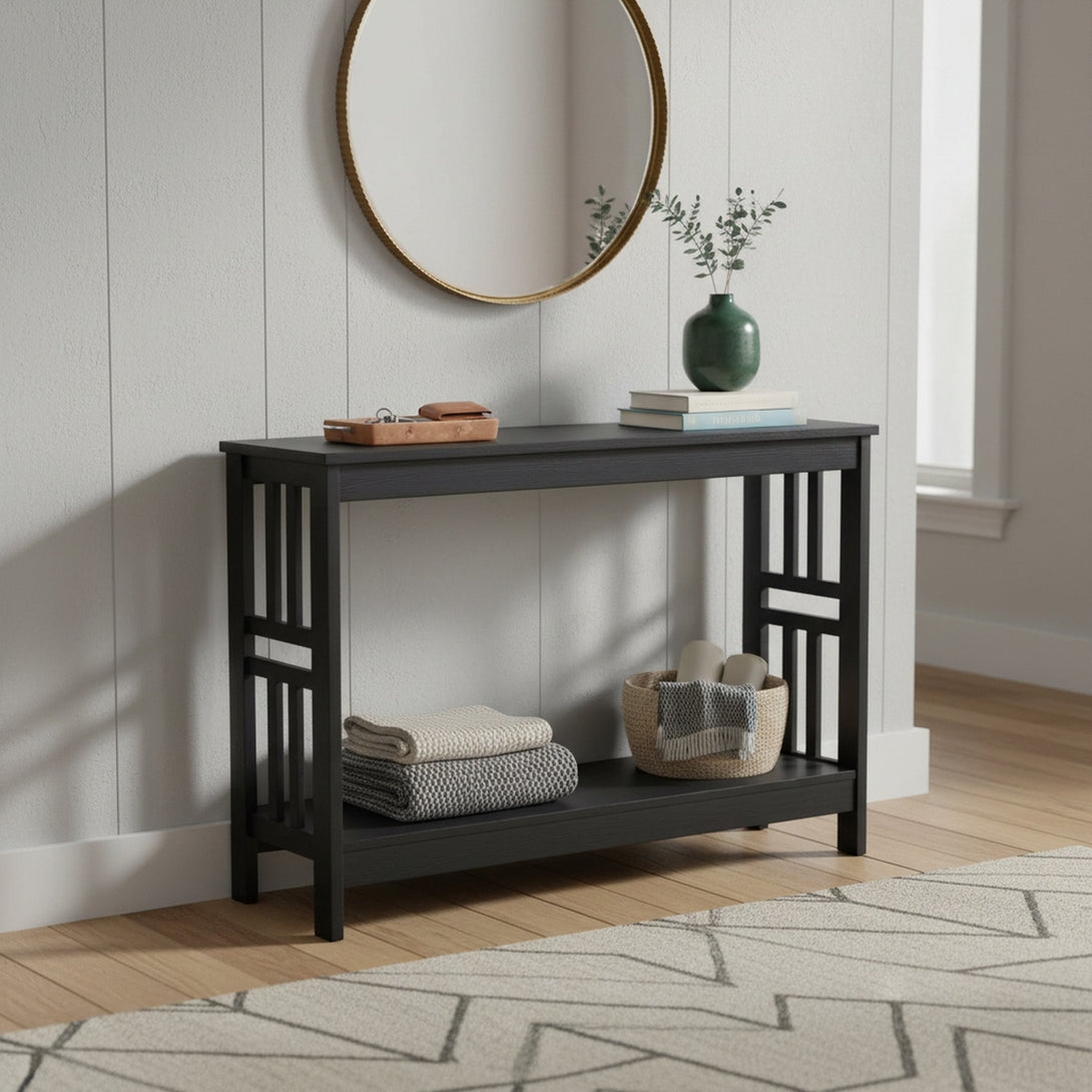 WULAR Wooden Console Table - Black