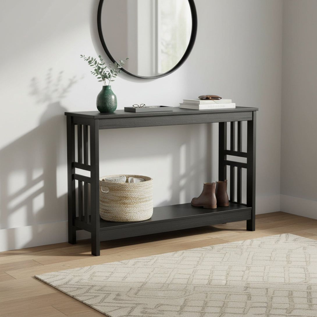 WULAR Wooden Console Table - Black