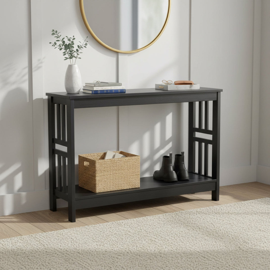 WULAR Wooden Console Table - Black