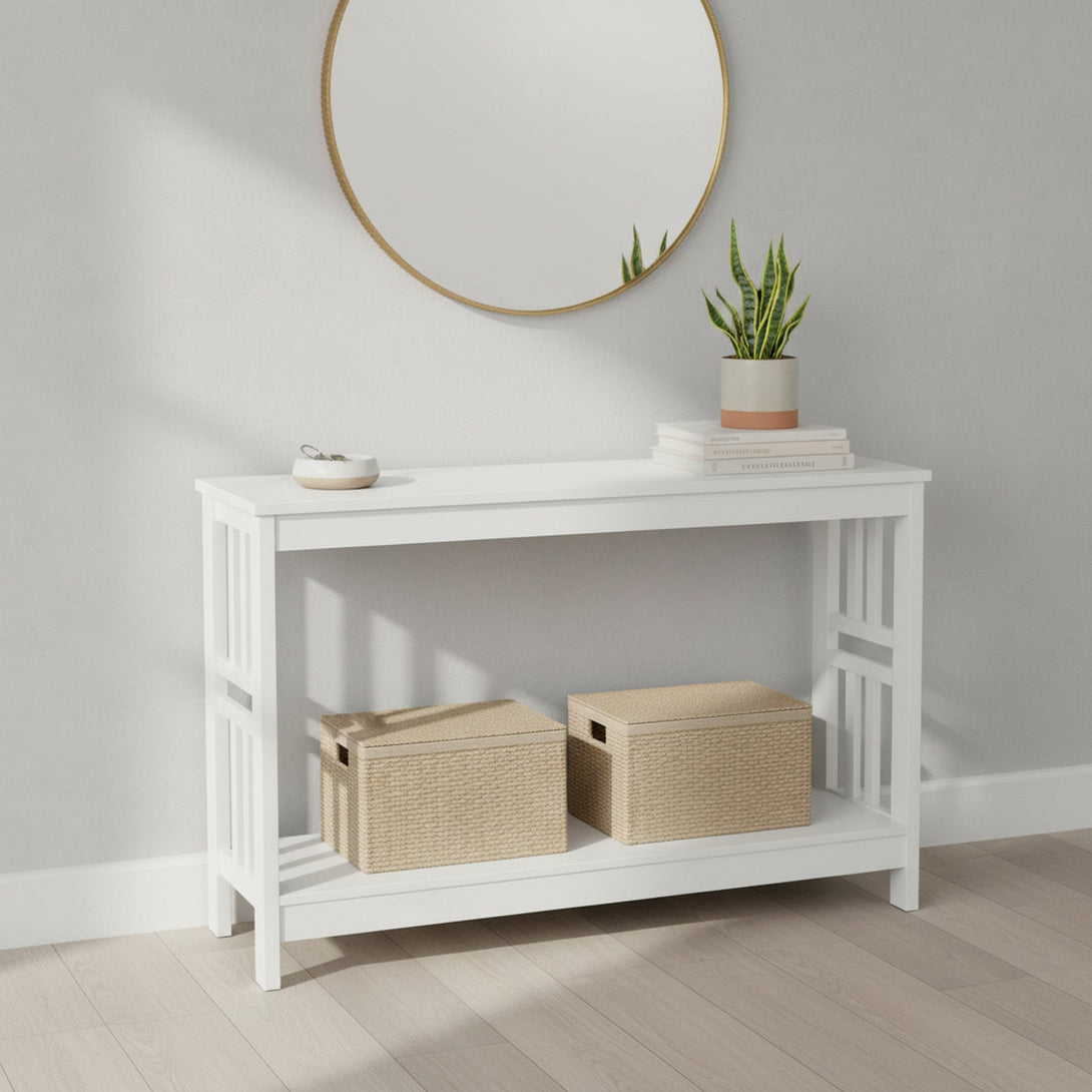 WULAR Wooden Console Table - White