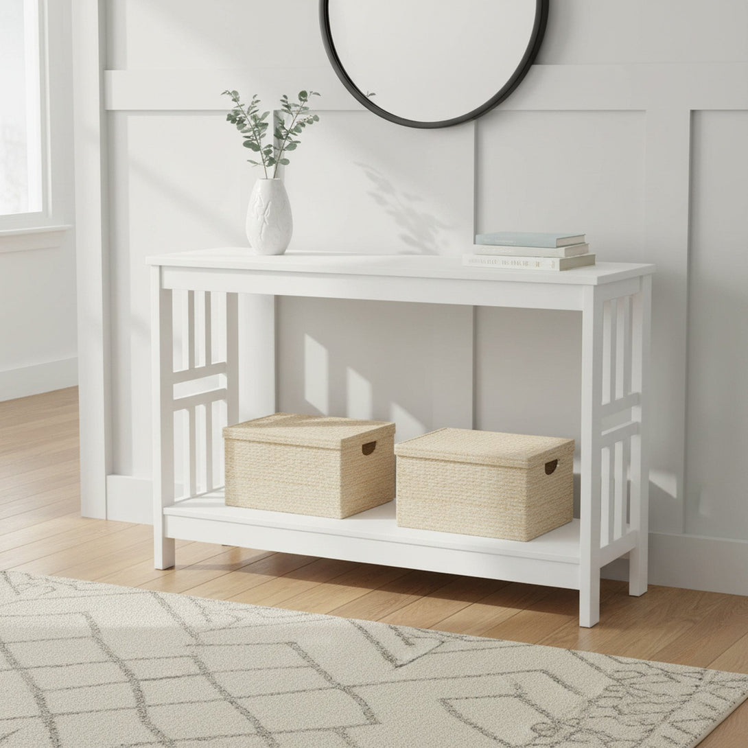 WULAR Wooden Console Table - White