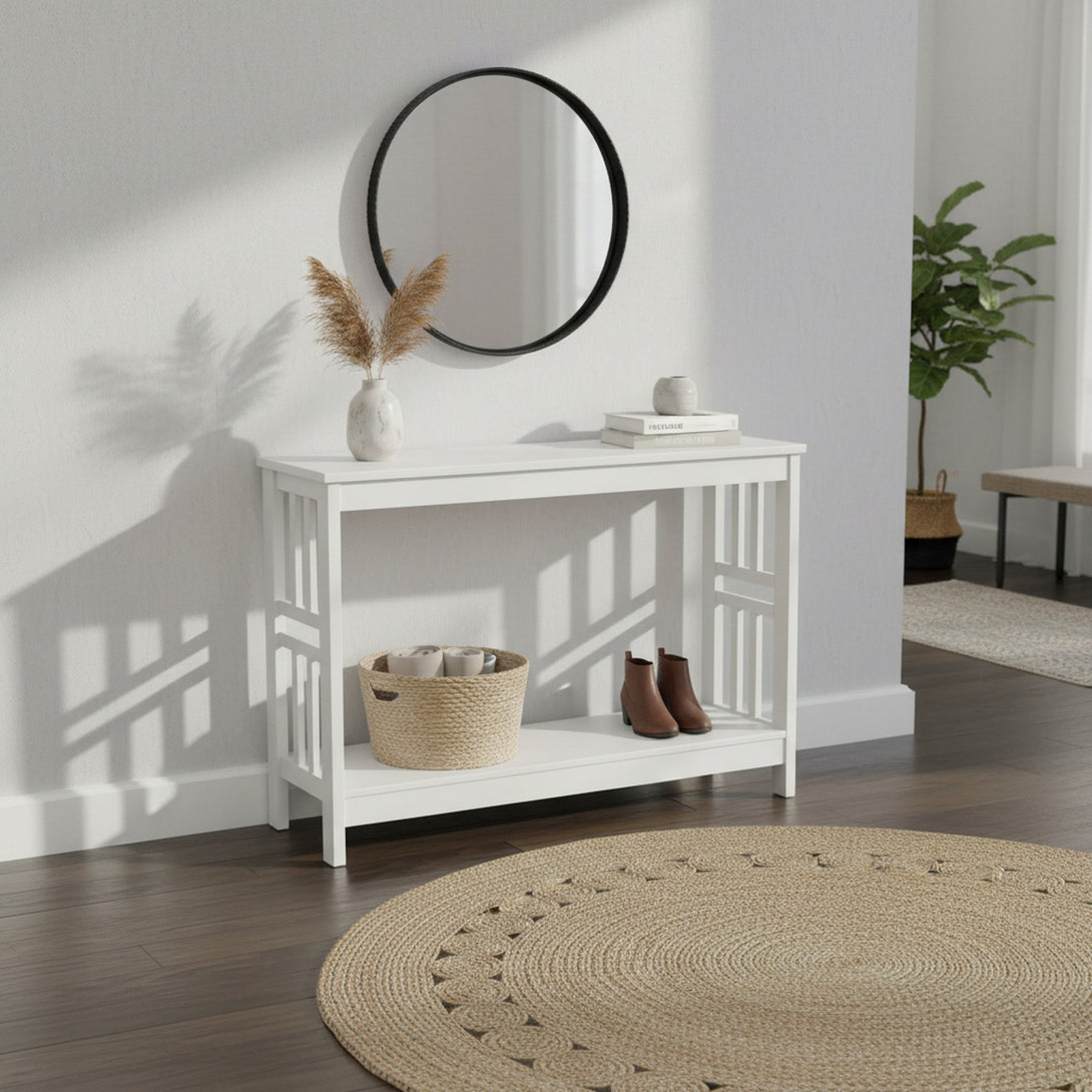 WULAR Wooden Console Table - White