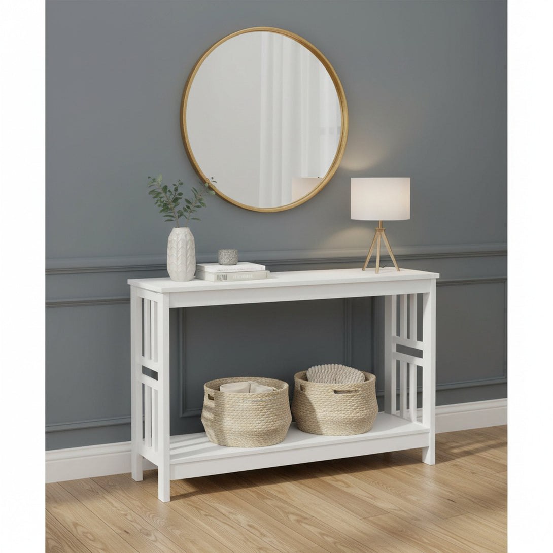 WULAR Wooden Console Table - White