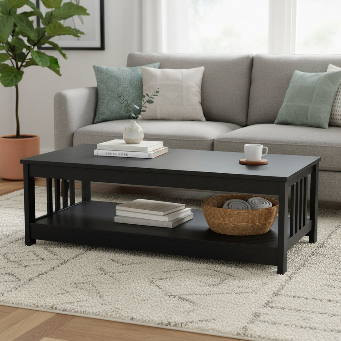 WULAR Rectangle Coffee Table - Black
