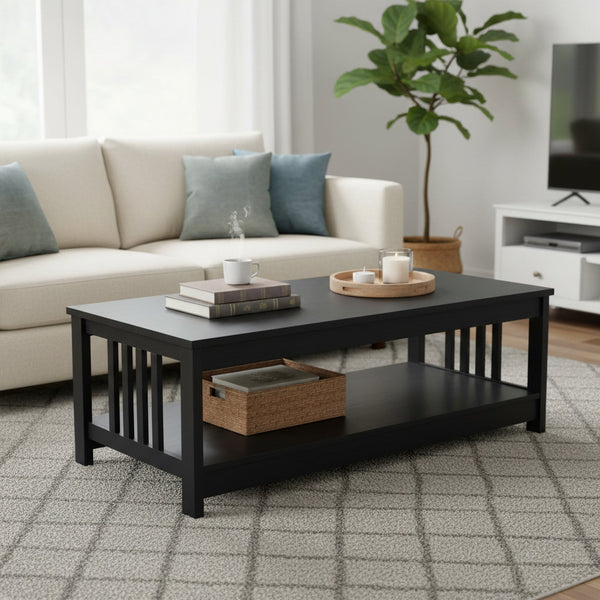 WULAR Rectangle Coffee Table - Black