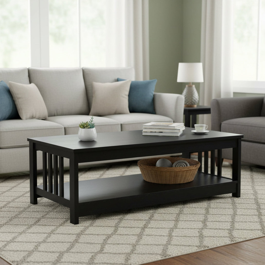WULAR Rectangle Coffee Table - Black