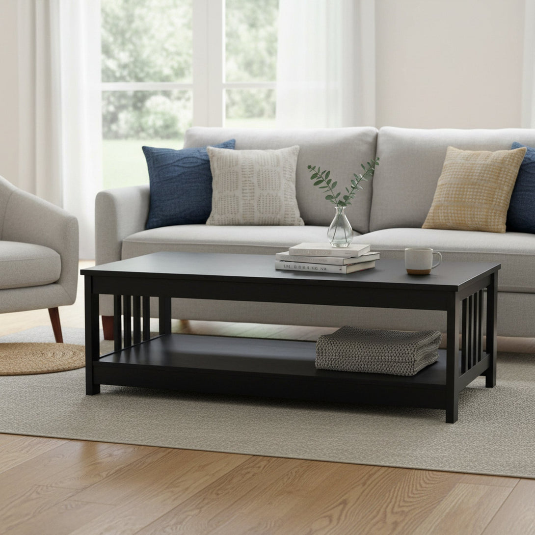 WULAR Rectangle Coffee Table - Black