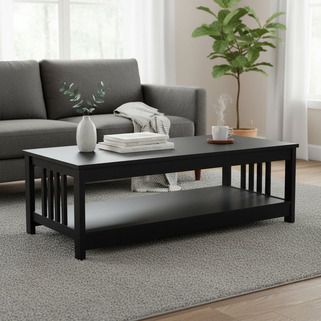 WULAR Rectangle Coffee Table - Black