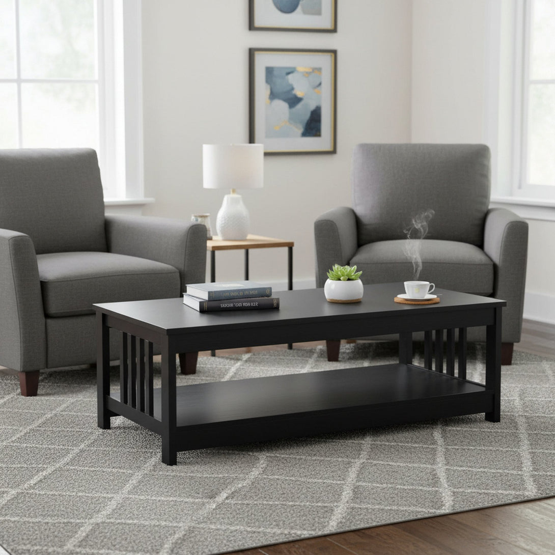 WULAR Rectangle Coffee Table - Black