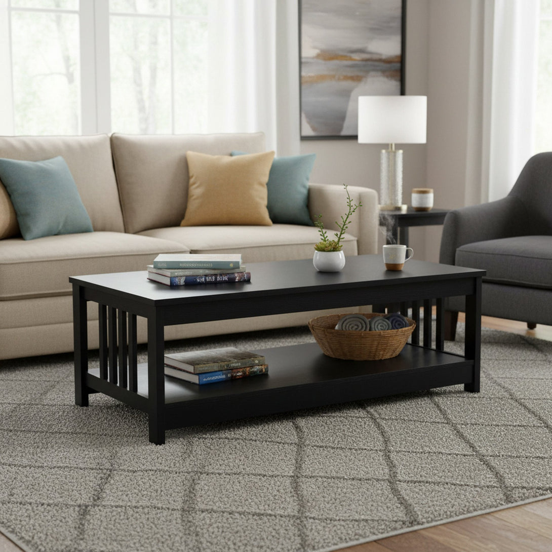 WULAR Rectangle Coffee Table - Black