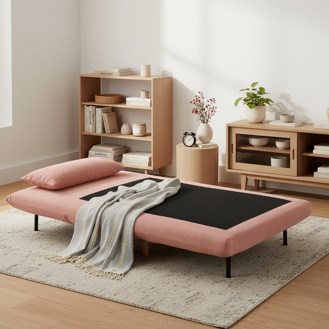 Hastings 1 Seat Fold-Out Sofa Bed - Pink