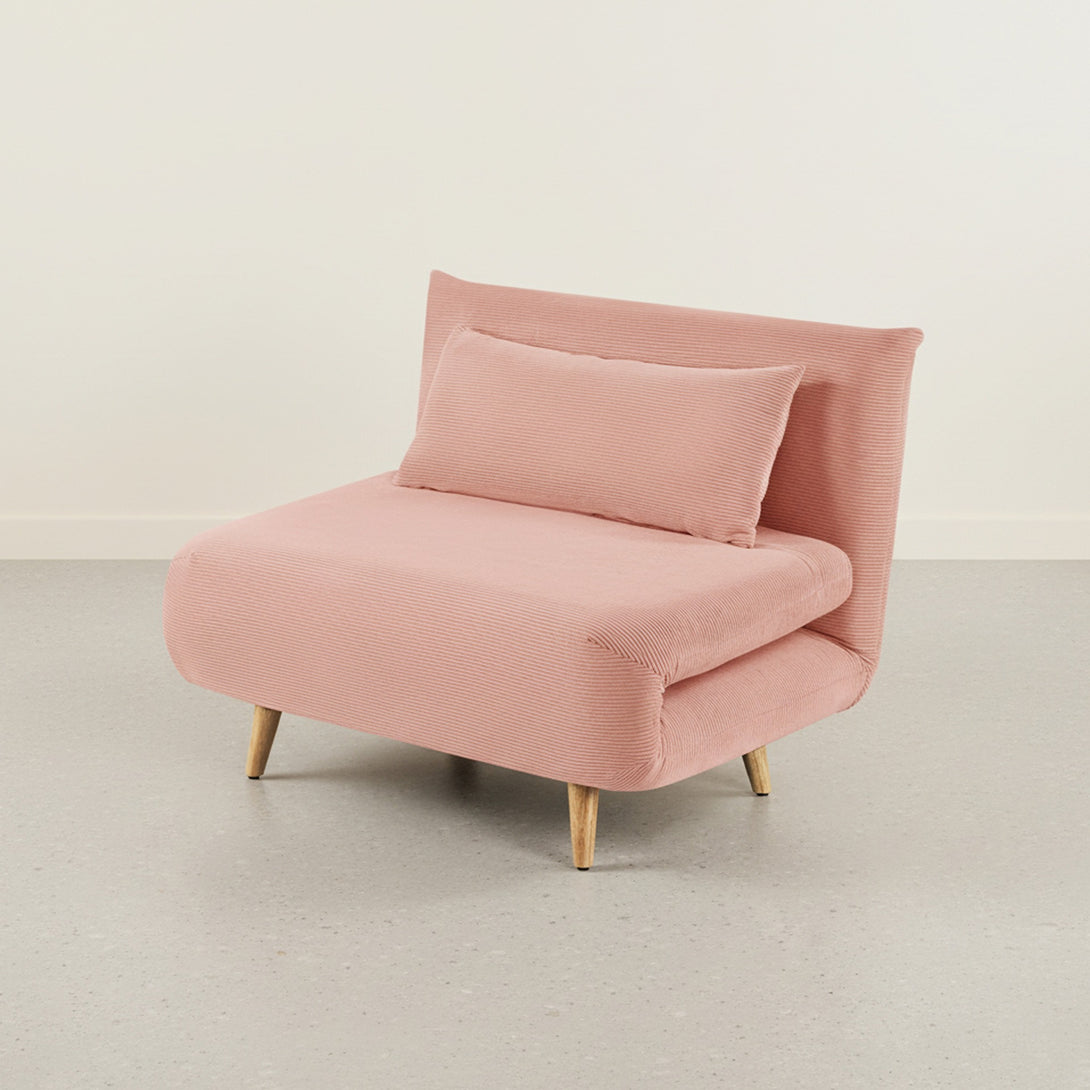 Hastings 1 Seat Fold-Out Sofa Bed - Pink