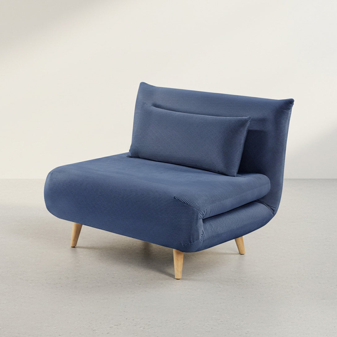 Hastings 1 Seat Fold-Out Sofa Bed - Navy Blue