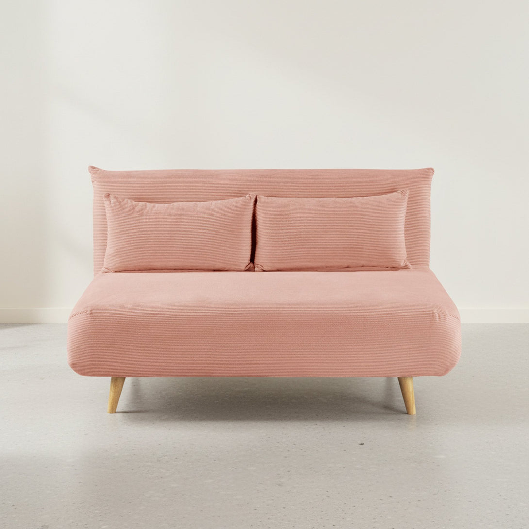 Hastings 2 Seat Fold-Out Sofa Bed - Pink