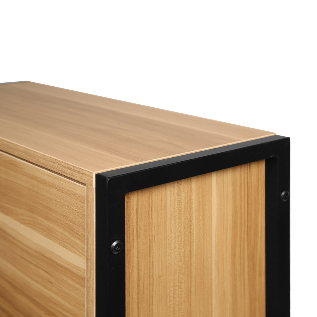 Vard 3 Drawer Shoe Cabinet Storage Rack - Light Teak