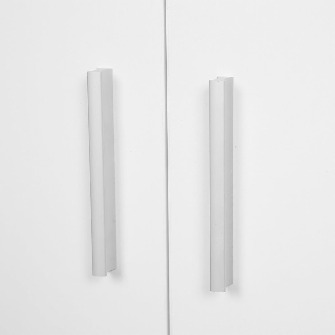 Nesto 2 Door Shoe Cabinet Storage Rack - White