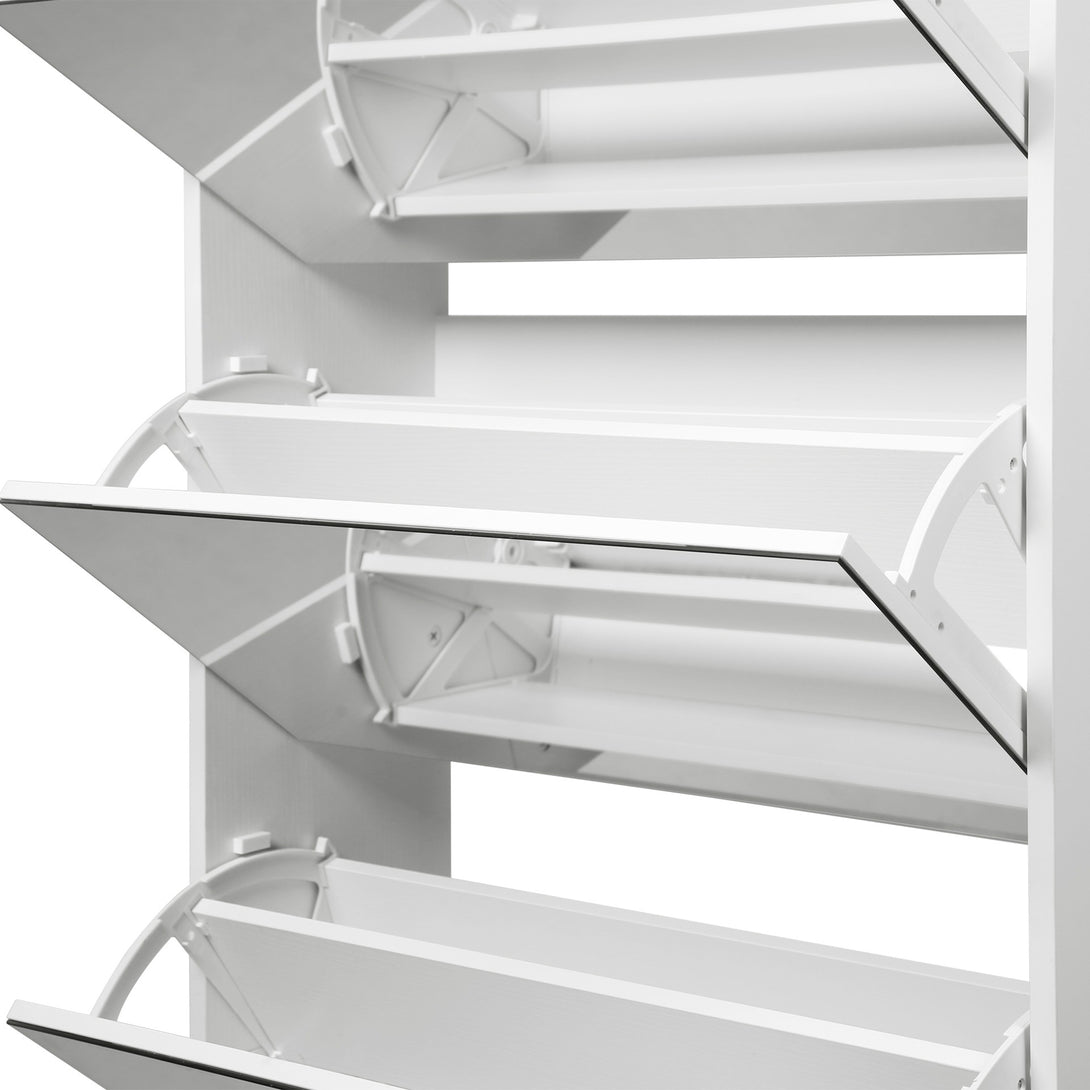 Melo 5 Drawer Shoe Cabinet Storage Rack - White
