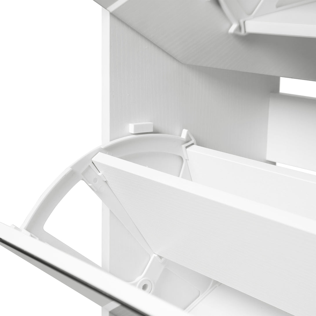 Melo 5 Drawer Shoe Cabinet Storage Rack - White